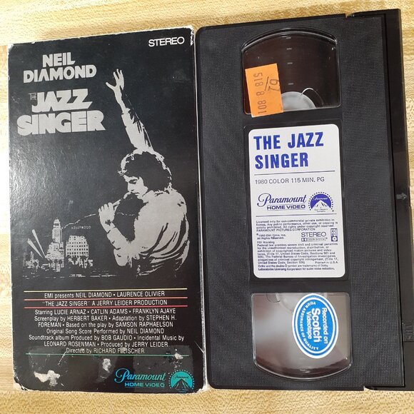 The Jazz Singer 1980 VHS Neil Diamond Laurence Olivier Vintage EMI Cult Music - Picture 8 of 10